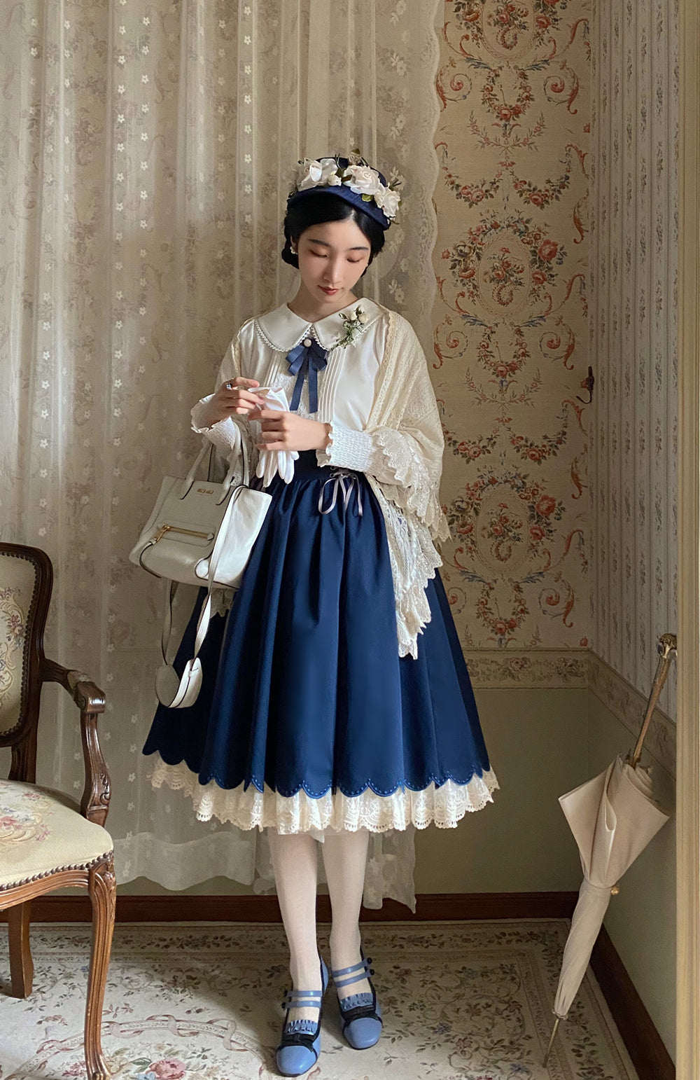 Countess's Autumn Tour - Retro Lolita Embroidery Long SK - image 11