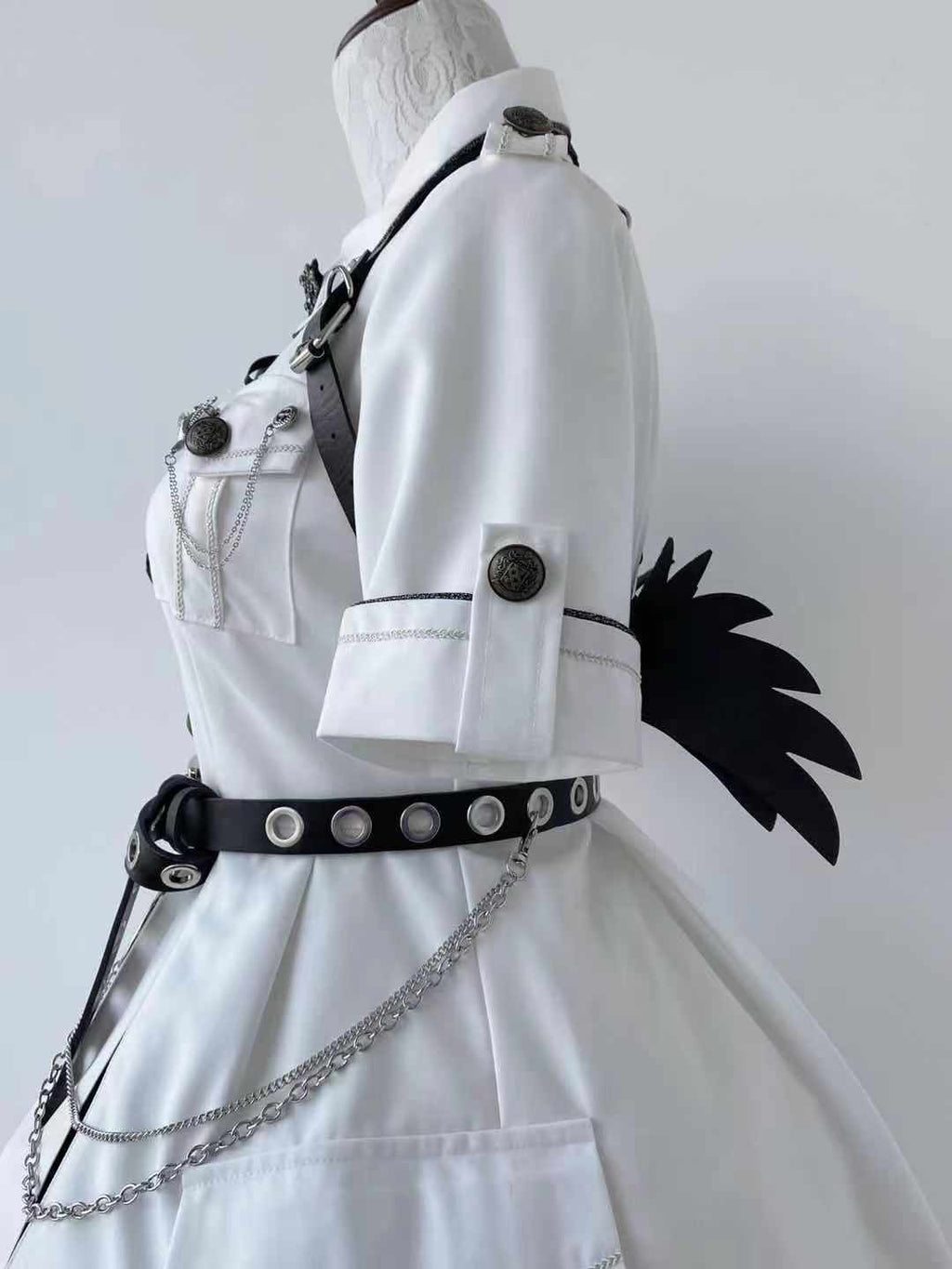 Evil Python 2.0 - Military Lolita Gothic OP Dress - image 13