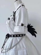 Evil Python 2.0 - Military Lolita Gothic OP Dress - image 13