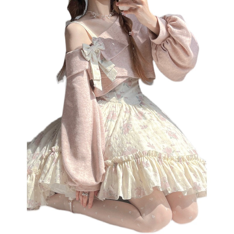 Twilight Rose - Sweet Lolita Dress Sweater and JSK - image 7