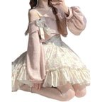 Twilight Rose - Sweet Lolita Dress Sweater and JSK - image 7