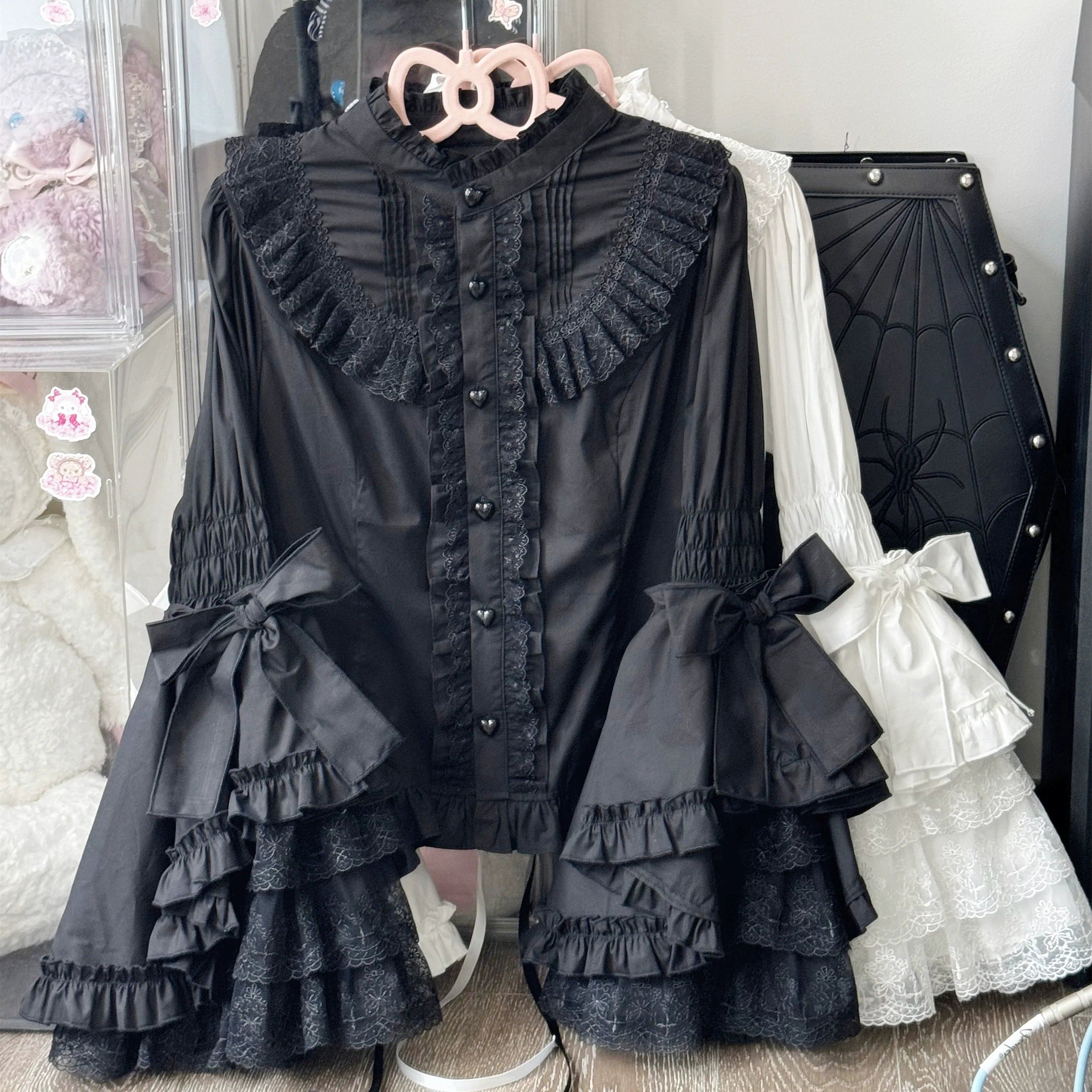 Sweet Lolita Blouse Princess Sleeve Shirt Inner Wear - image 29