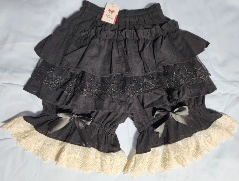 Multi-Layer Jacquard Cotton Lolita Bloomers - image 2