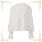 Eternal Treasure Voyage - Ouji Lolita Chiffon Blouse with Ruffles - image 5