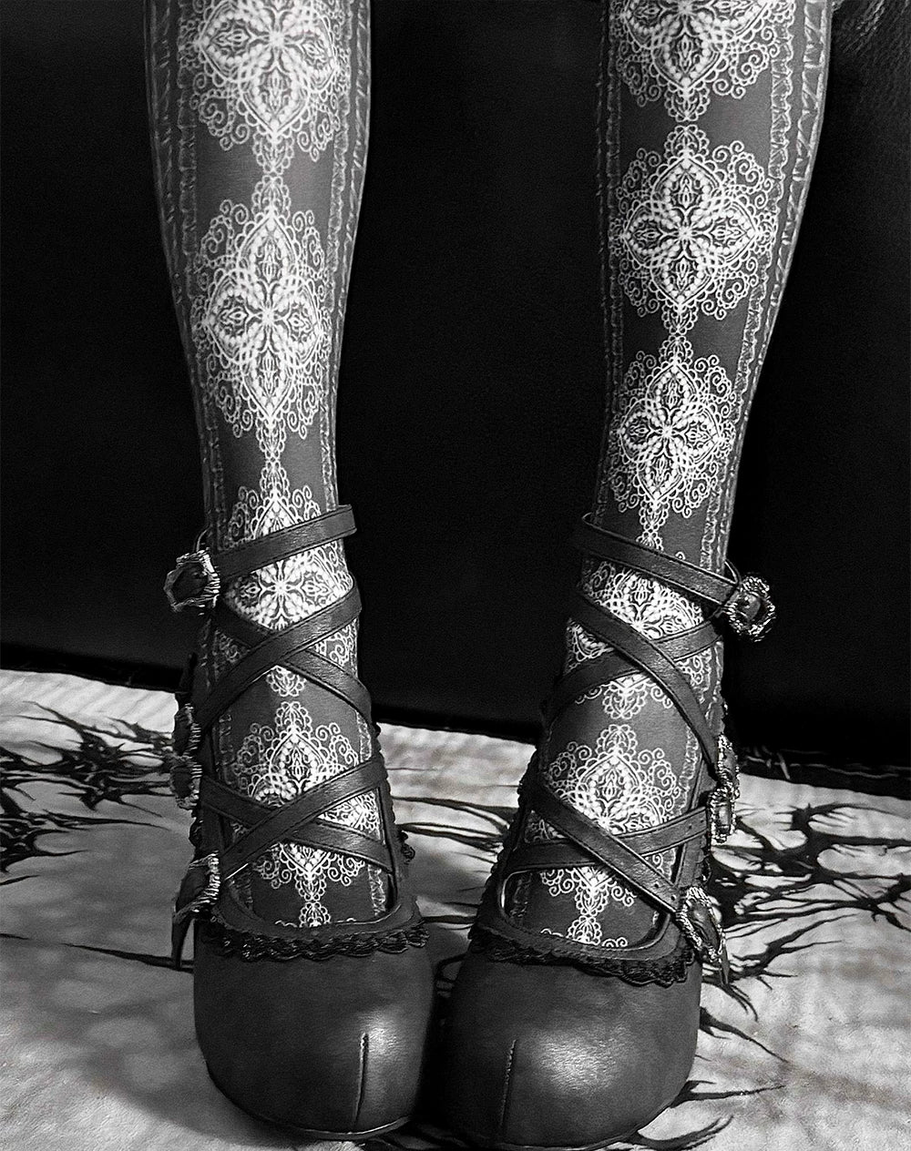 Sacred Bone Diary - Skeletal Hand Gothic Lolita Heels - image 7