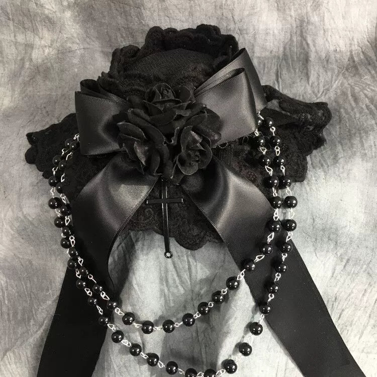 Gothic Lolita Top Hat Lolita Tea Party Halloween Hair Accessory - image 6