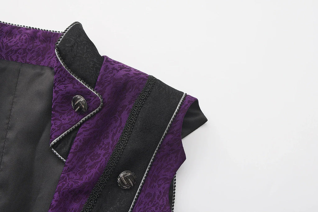 Eternal Crimson Moon Forest - Ouji Lolita Tailcoat Vest - image 8