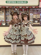 Plus Size Old-School Lolita Plaid JSK and OP Dress and Accessories - image 8