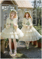 Lily of the Valley Whisper - Embroidered Classic Lolita Corset JSK Dress - image 11