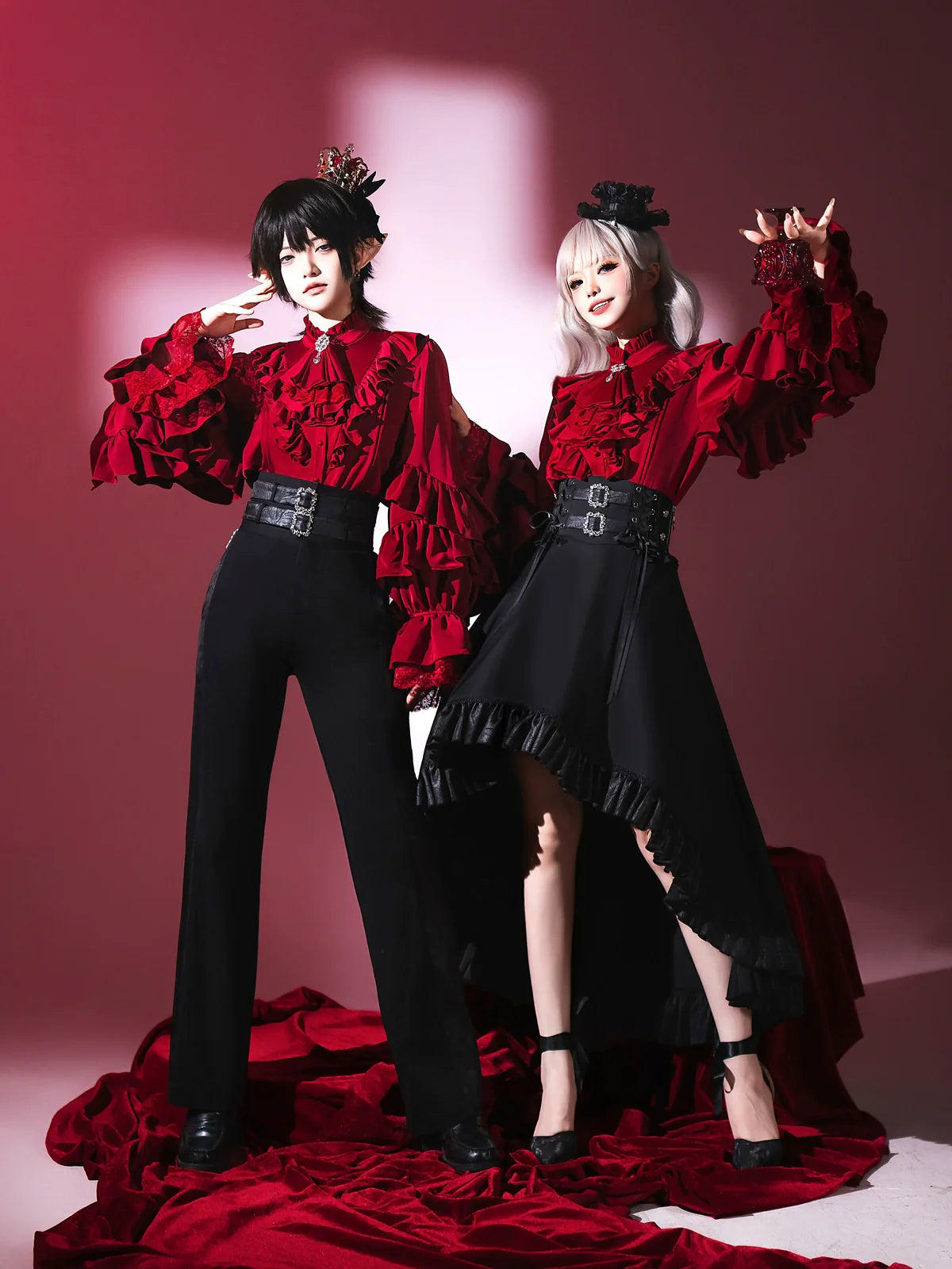 Night & Day Sonata Ouji Lolita Shirt and Pants Set - image 4