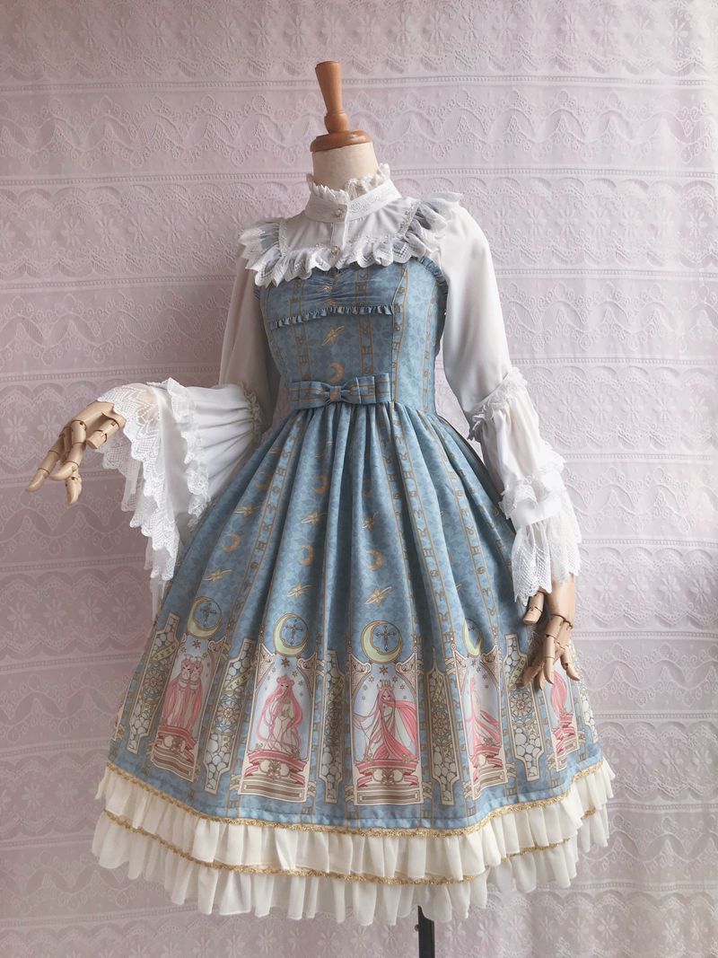 Constellation Printing Chiffon Lolita JSK Dress - image 8
