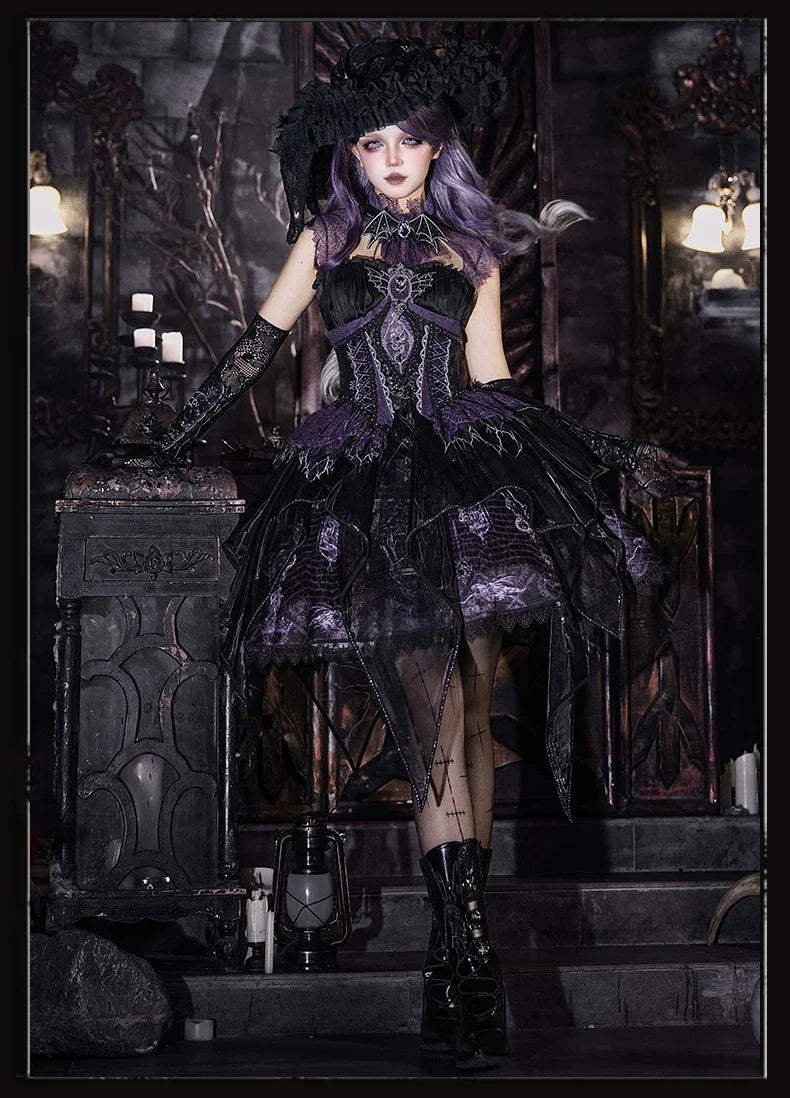 Bone Dragon - Gothic Lolita Corset JSK Dress Set with Embroidery - image 12