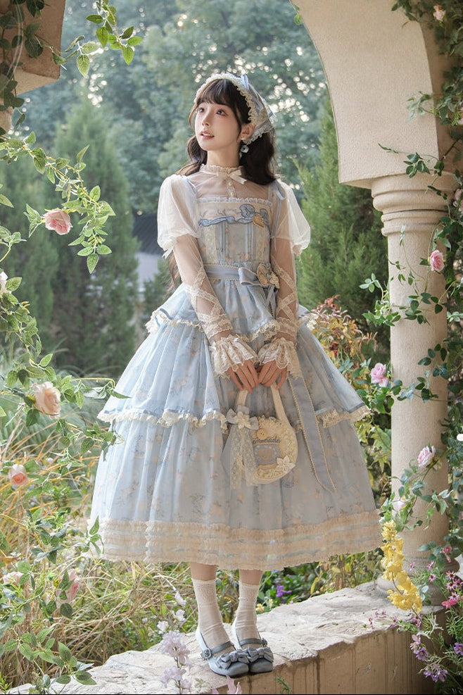 Lemon Soda Lolita JSK Long Dress Set - image 1