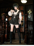 Bunny Ear Meteorite - Embroidered Ouji Lolita Set, Hooded Vest - image 10