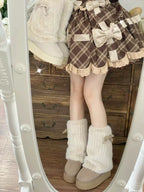 Winter Love Song - Winter Lolita Mid-Calf Boots Plush Snow Boots Thick Sole - image 12