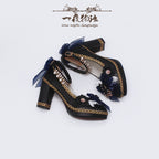 Bright PU Wedding Lolita Thick High Heels - image 5
