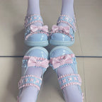 Cute Bow Candy-Colored Lolita Flat Shoes - image 21