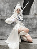 Crumbling Skeleton - Ouji Lolita Fishbone Embroideried Vest & Pants Suits - image 25