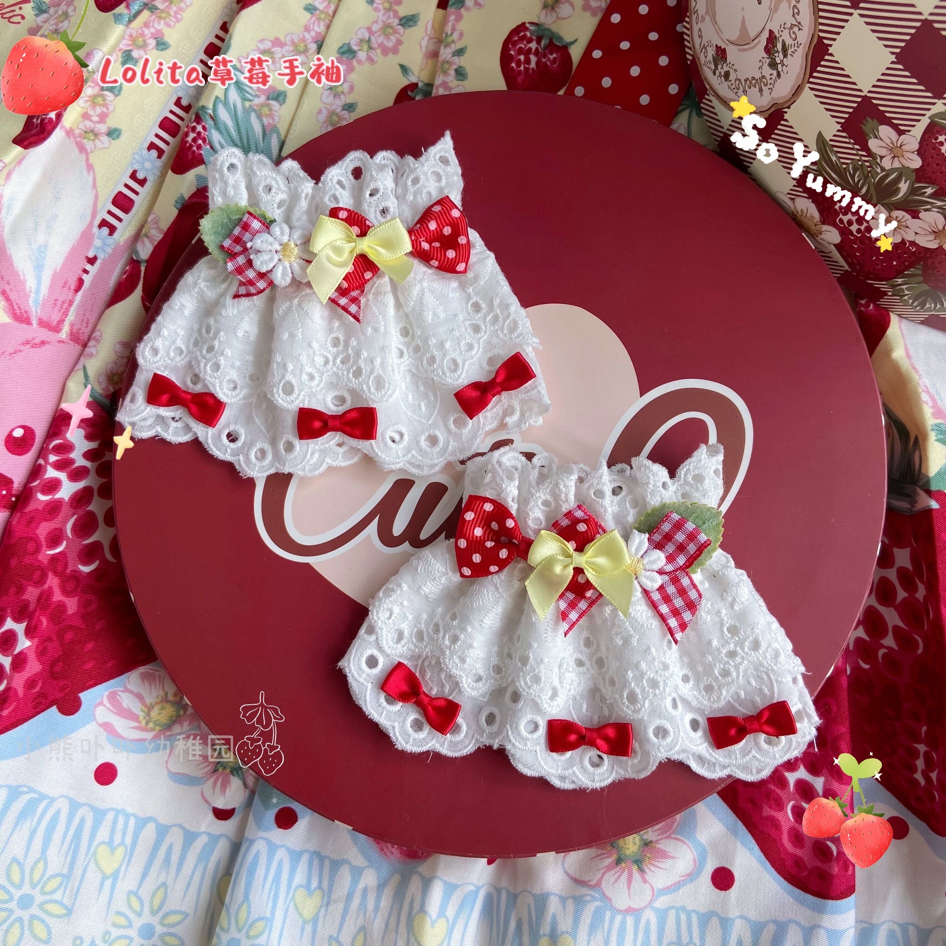 Original Cute Lolita Bow Cuffs - image 1