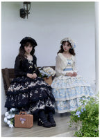 Letter and Poetry - Classic Lolita JSK Suit Four-tiered Twins Dress - image 6