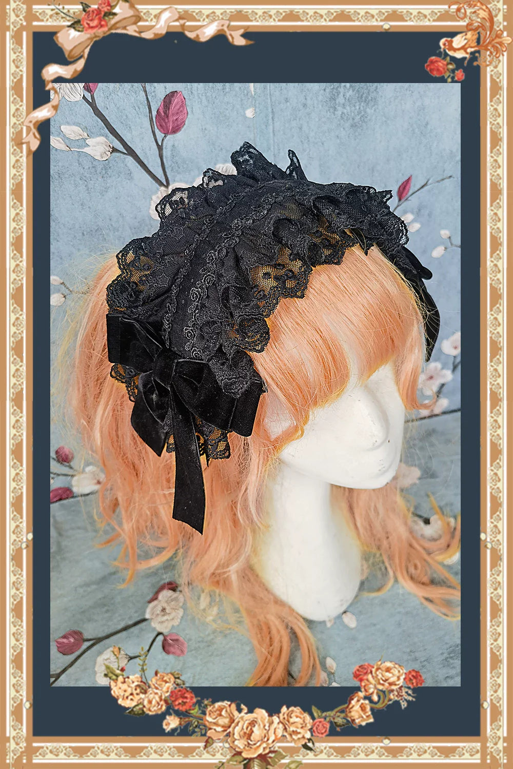 Mirror Doll - Old School Lolita Tiered Hem JSK with Polka Dot Lace and Accessories - image 40