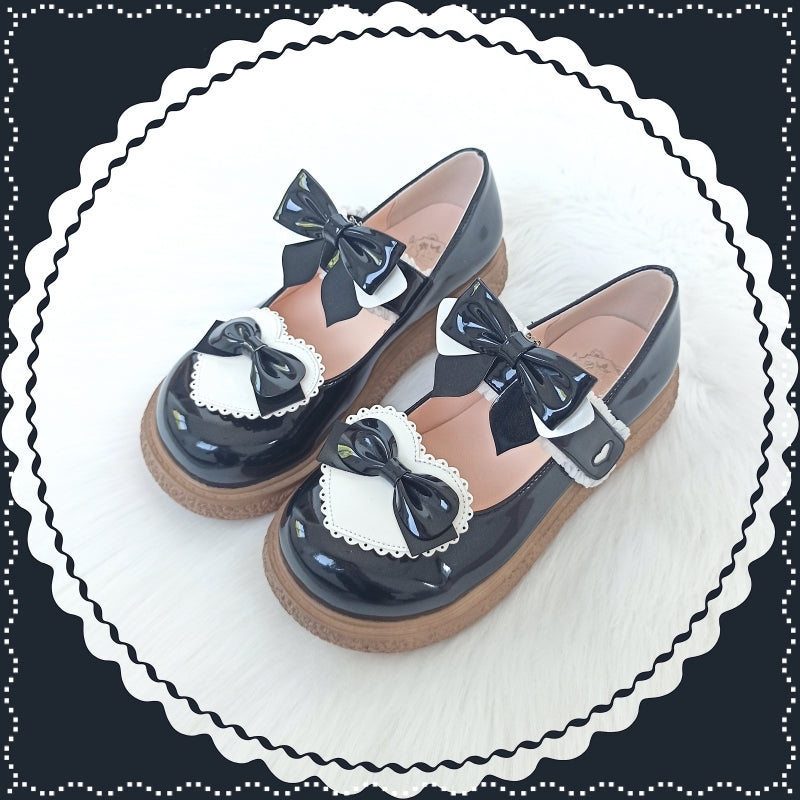 Cute Milkmaid Round Toe Multicolor Lolita Shoes - image 9