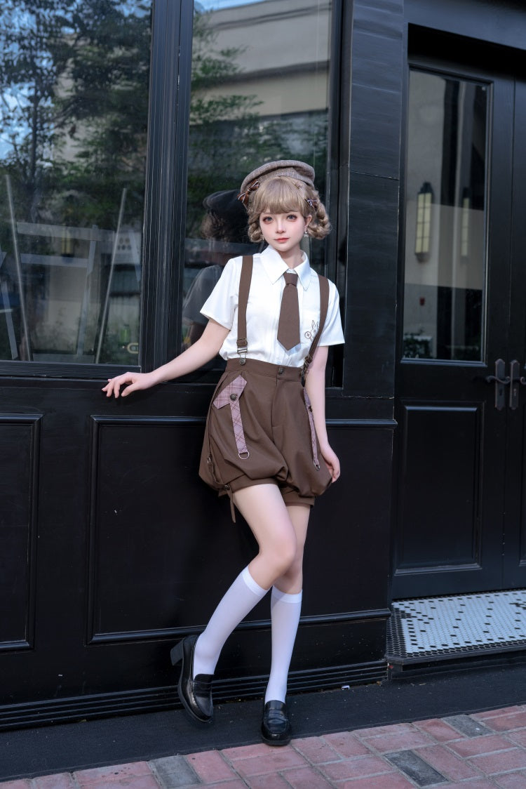 Ouji Lolita Brown Short Set - image 6