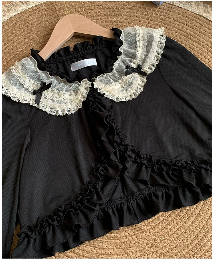 Half Summer - Sweet Lolita Sun Protection Bolero, Lace & Bow - image 8