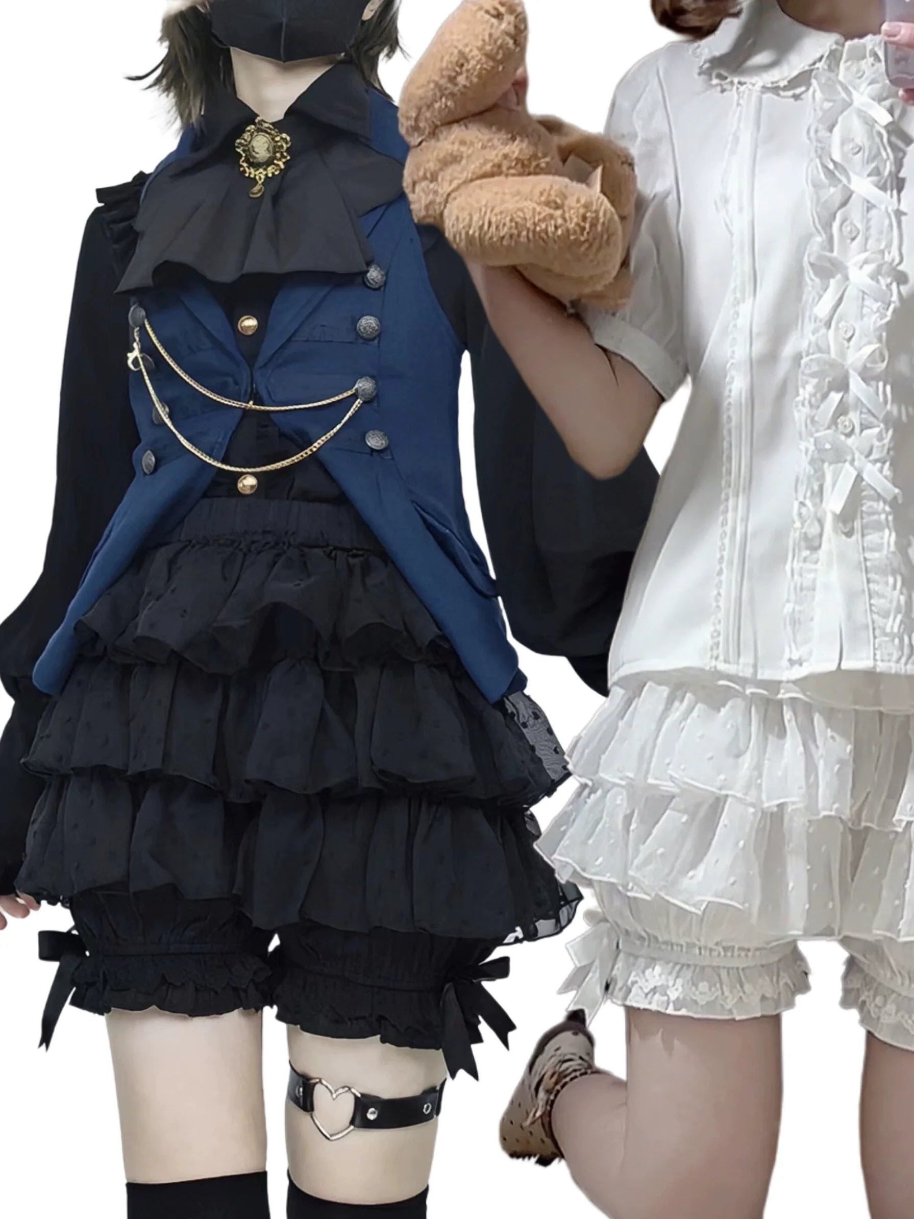 Daily Lolita Bloomers, Lace Cake Shorts for Summer Wear - image 1