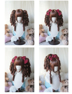 Solid Lolita Bob Wig With Detachable Curl Ponytail - image 6