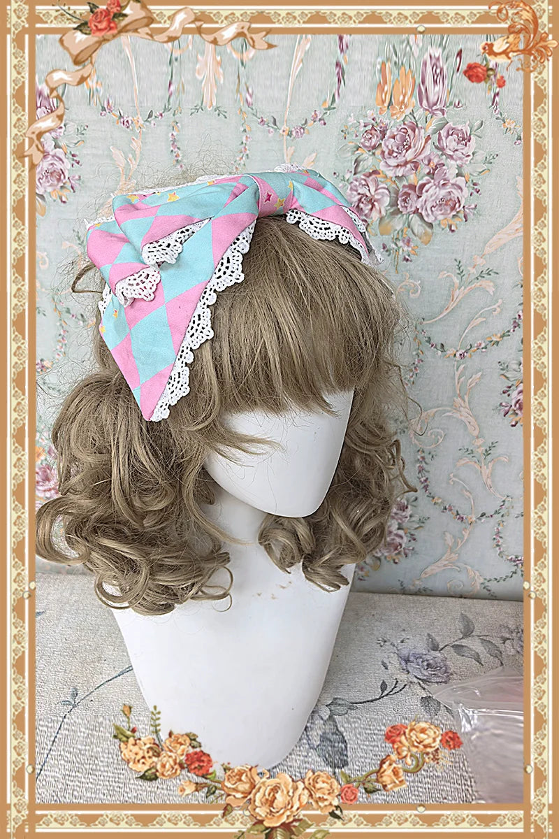 Cream Meow - Sweet Lolita JSK, Cat Print and Accessories - image 12