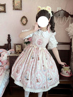 Candy Party - Printed Sweet Lolita JSK, Peter Pan Collar Shirt - image 2
