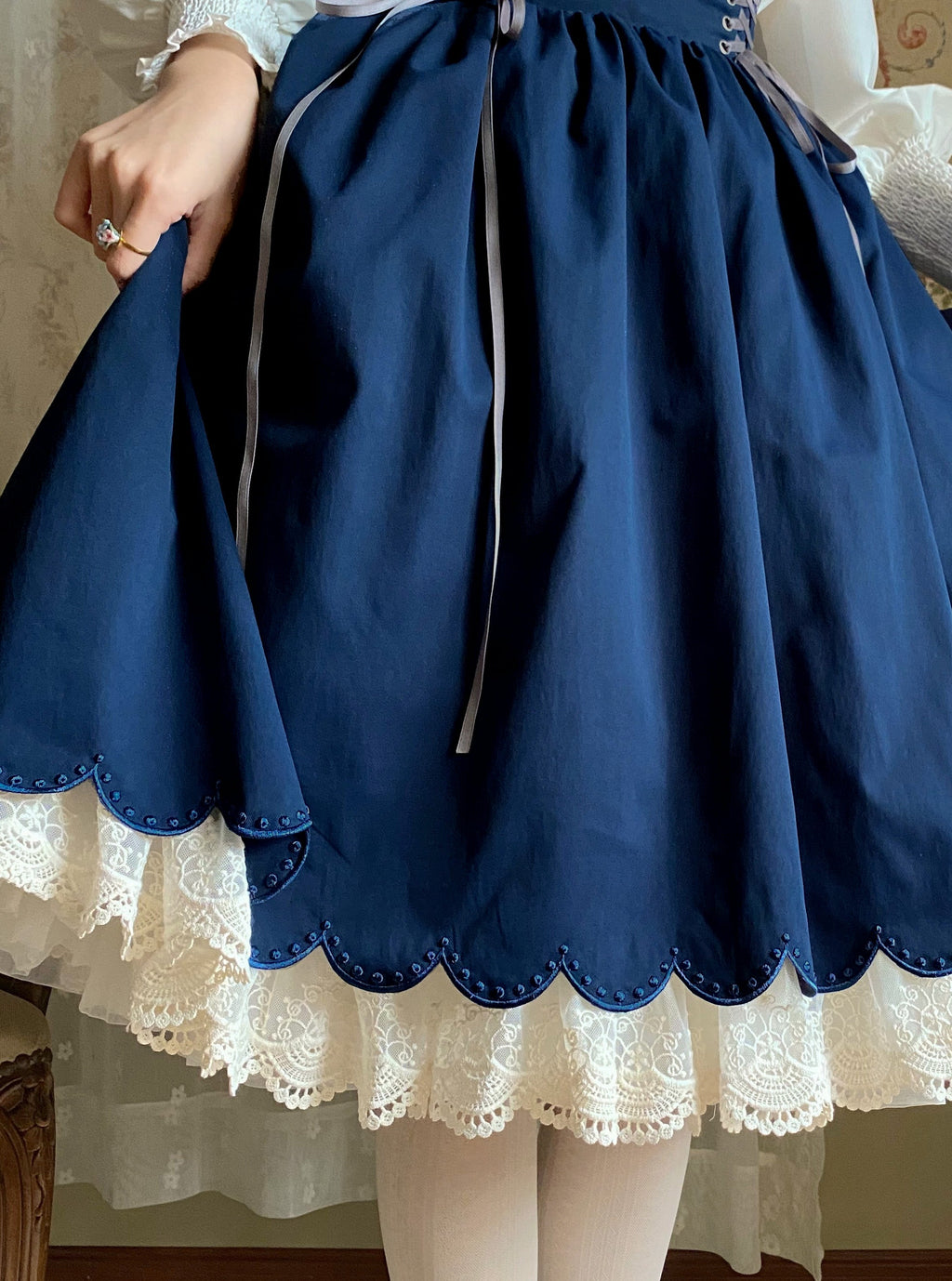 Countess's Autumn Tour - Retro Lolita Embroidery Long SK - image 9
