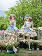 Pastoral Alice Lolita OP Dress and Accessories - image 12
