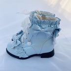 Enthusiastic Ideation - Elegant Lolita Shoes Fleeced Short Martin Boots - image 23