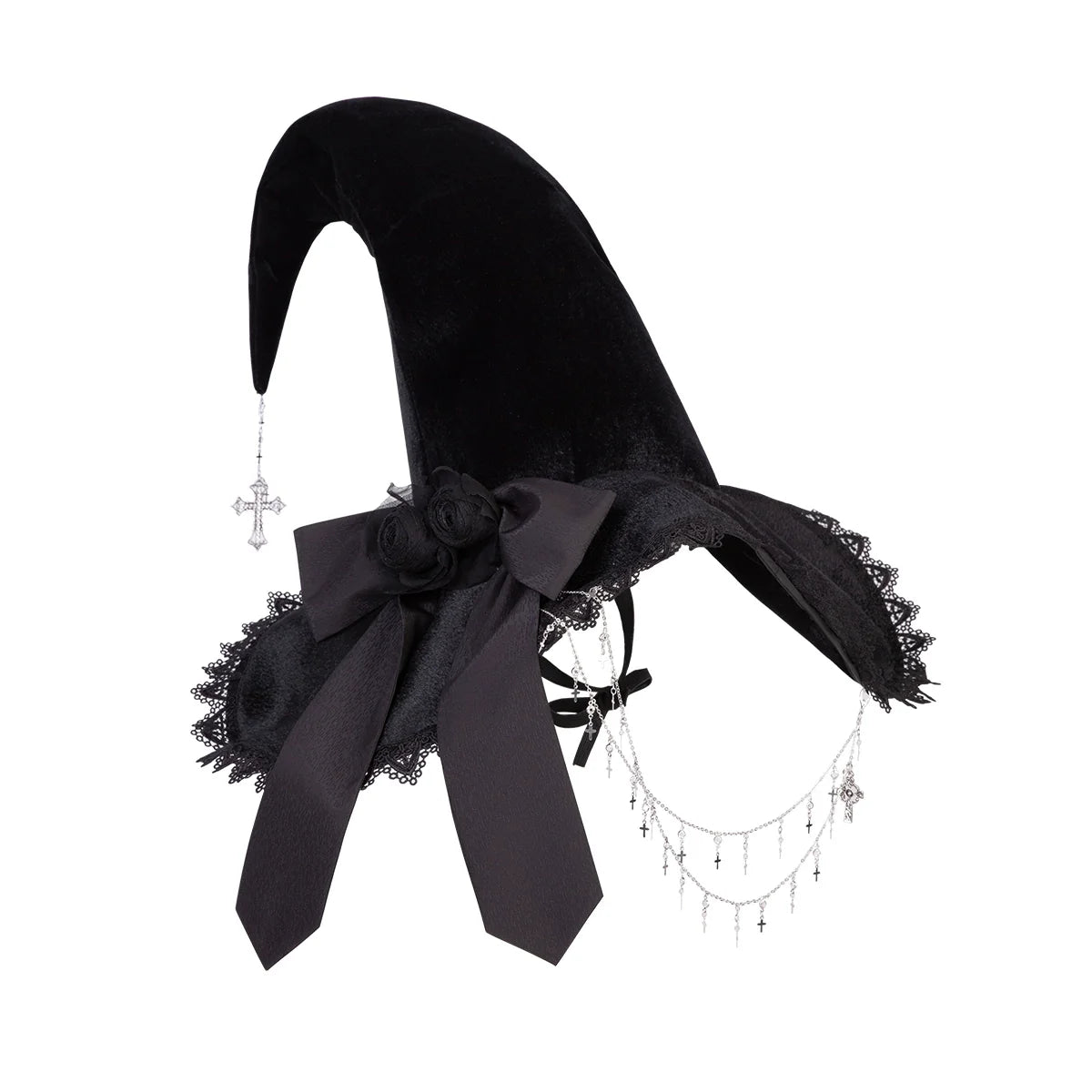 Dawn Witch - Black Gothic Lolita JSK Dress + White Blouse - image 18