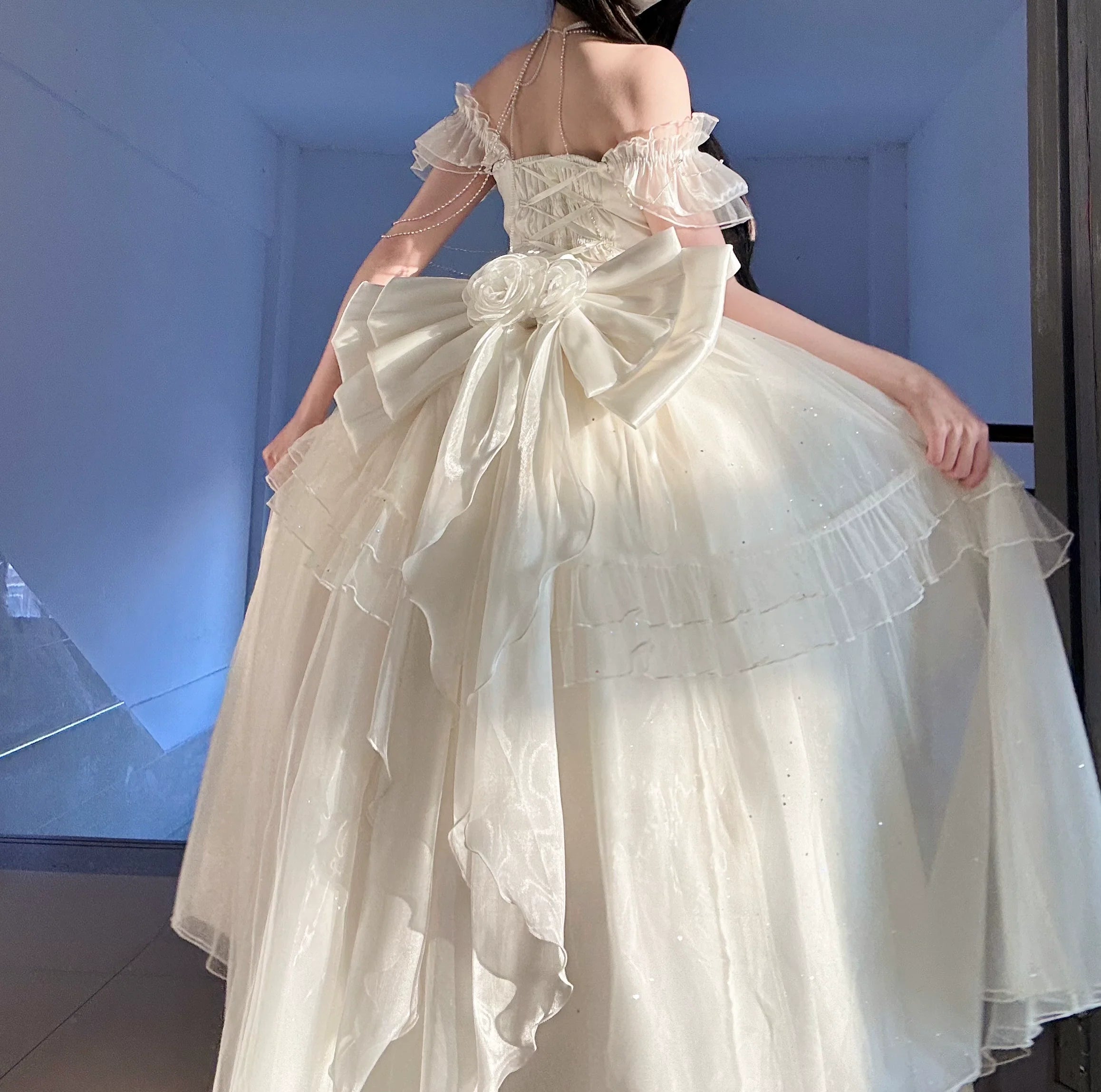 Milky Way - Brilliant Princess Lolita Prom Dress Multicolors Long Dress - image 13