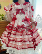Cheese Cat - Sweet and Playful Strawberry Gingham Lace Cuffs - image 8