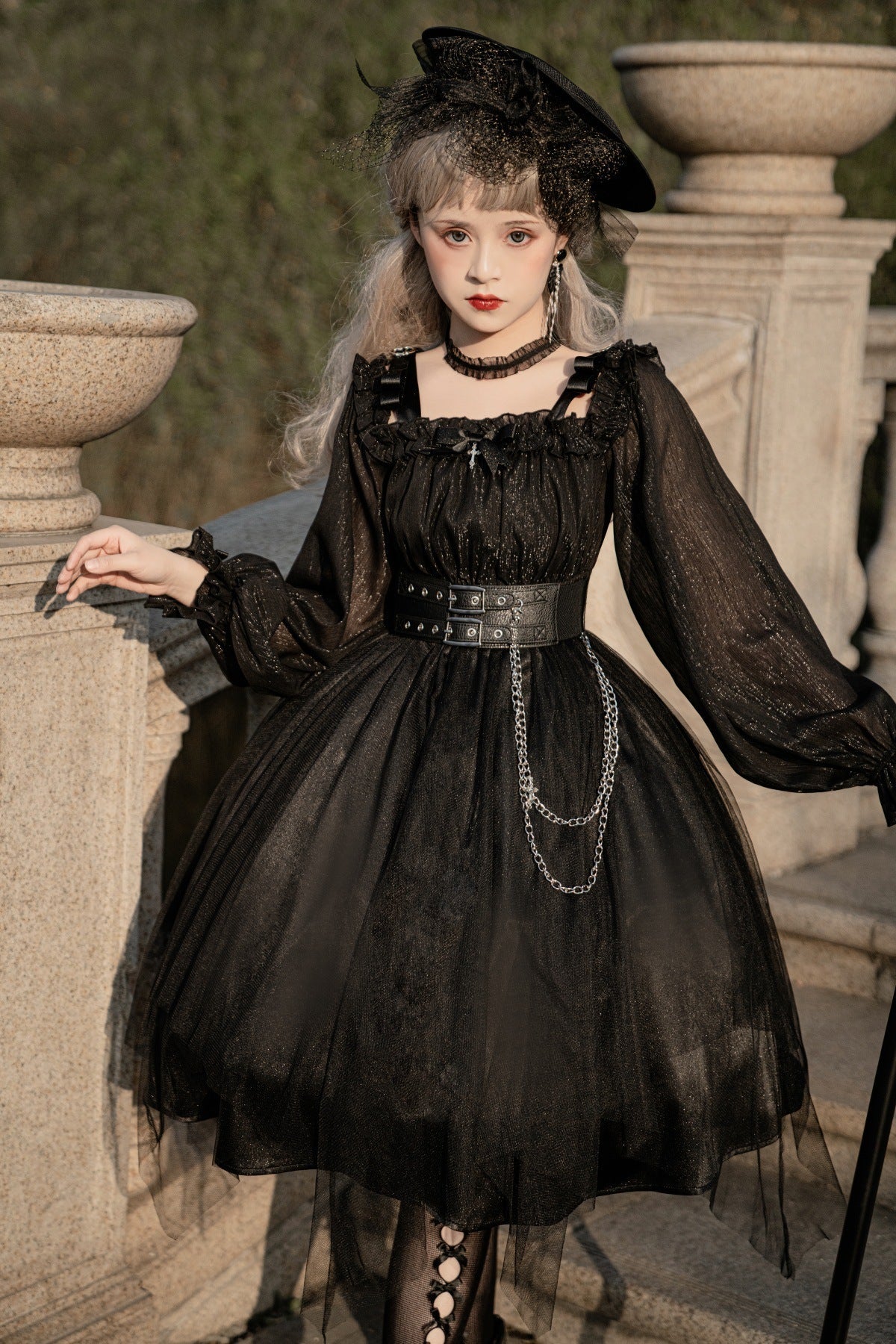 The Girl Assassin - Halloween Gothic Lolita Irregularly Hemline Dress - image 25
