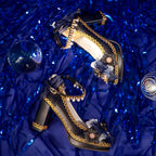 Bright PU Wedding Lolita Thick High Heels - image 6