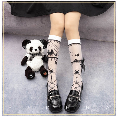 Wedding Night Butterfly - Kawaii Lolita Summer Tights - image 21