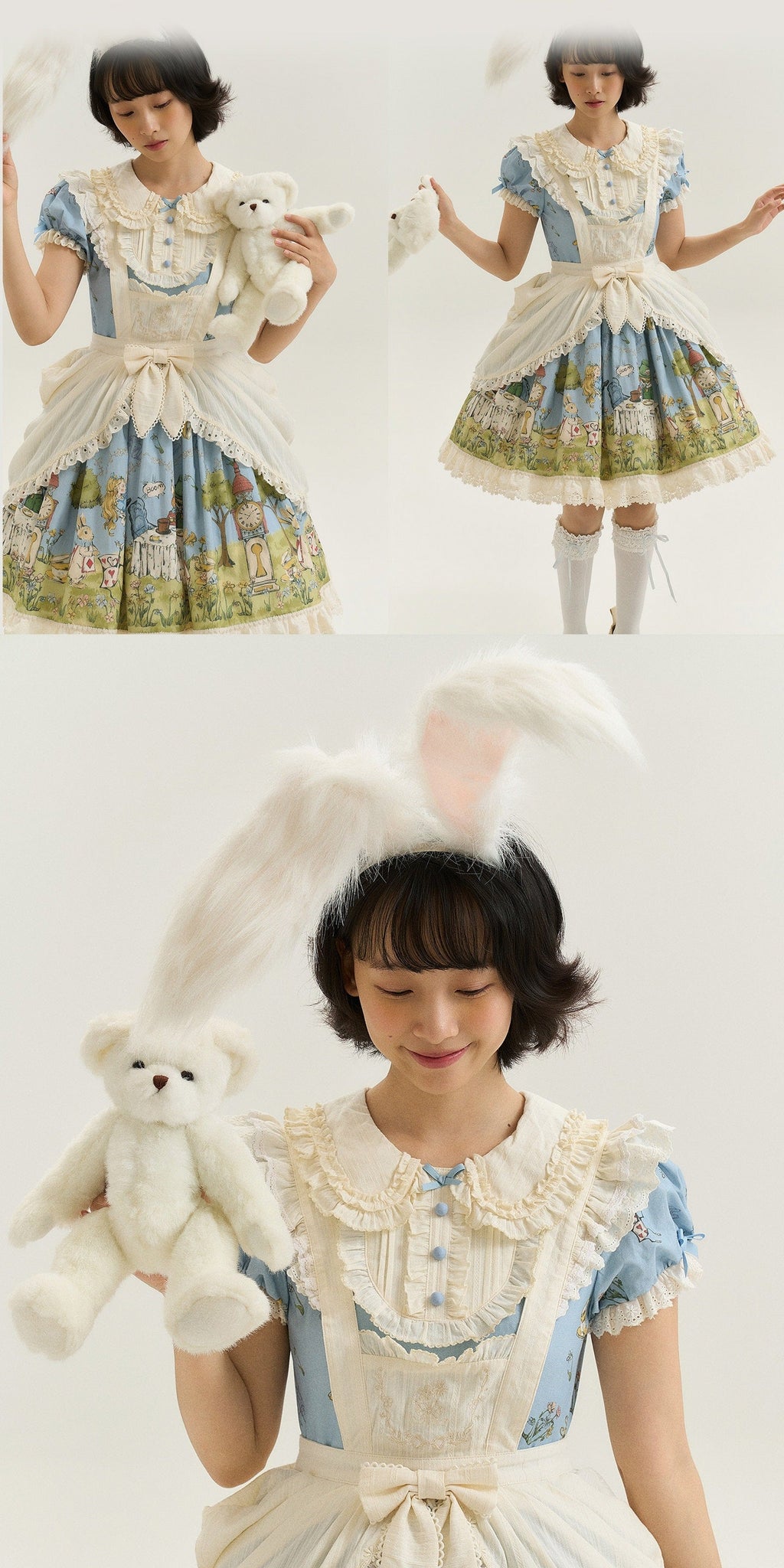 Pastoral Alice Lolita OP Dress and Accessories - image 8