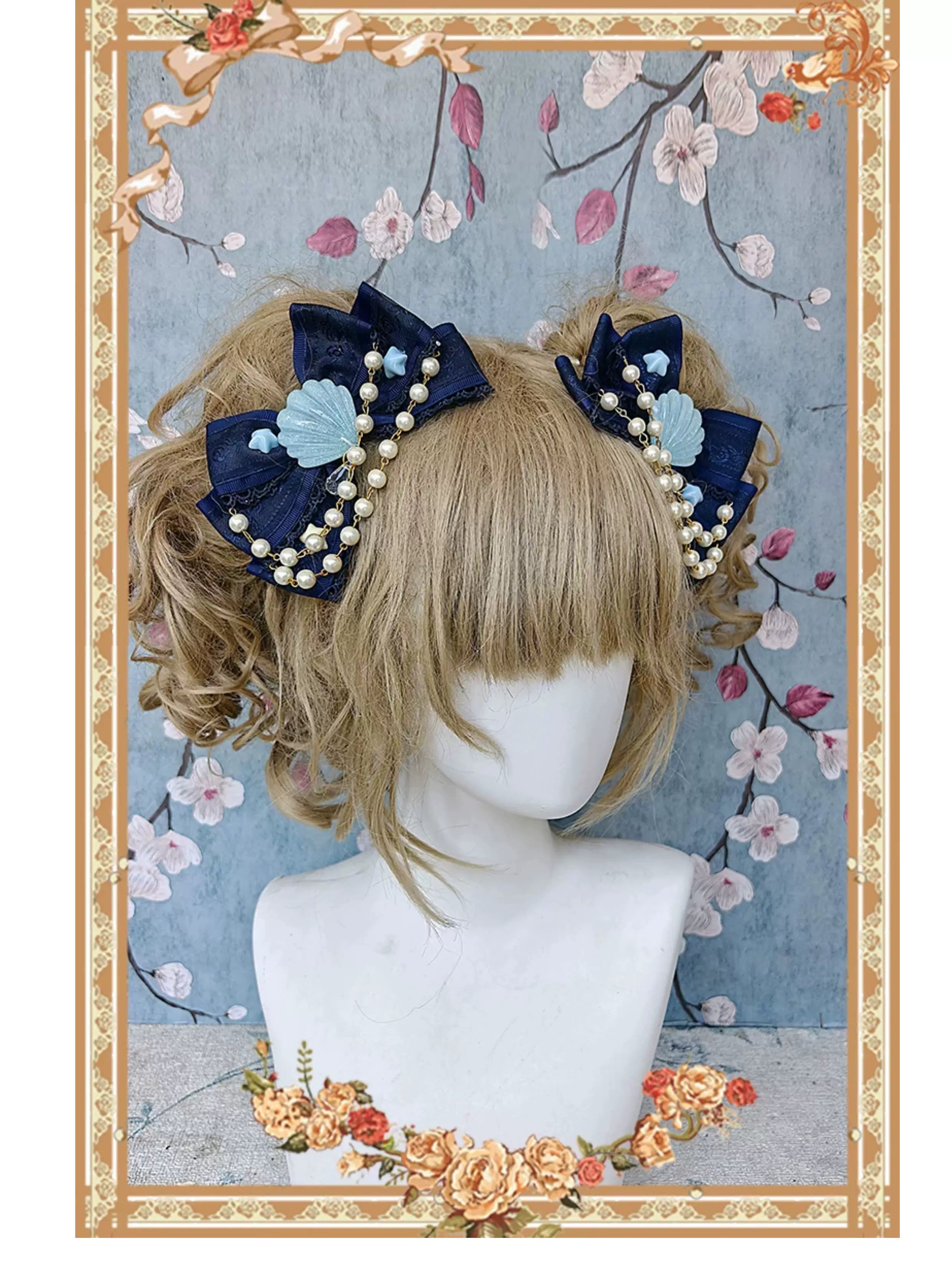 Sleepy Bear - Kawaii Lolita Bear and Star Printed Dress and Accessories - image 25