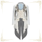 Lost Alice - Ouji Lolita Coat Checkered Prince Outwear - image 4