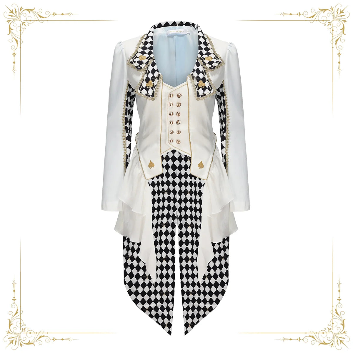 Lost Alice - Ouji Lolita Coat Checkered Prince Outwear - image 4