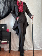 Open Front Ouji Lolita Short Coat, Detachable Trailing - image 3