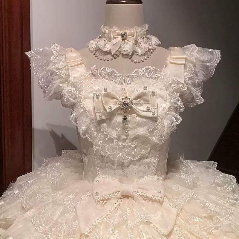 Feather's Ballad Wedding Lolita Tiered JSK Dress - image 24