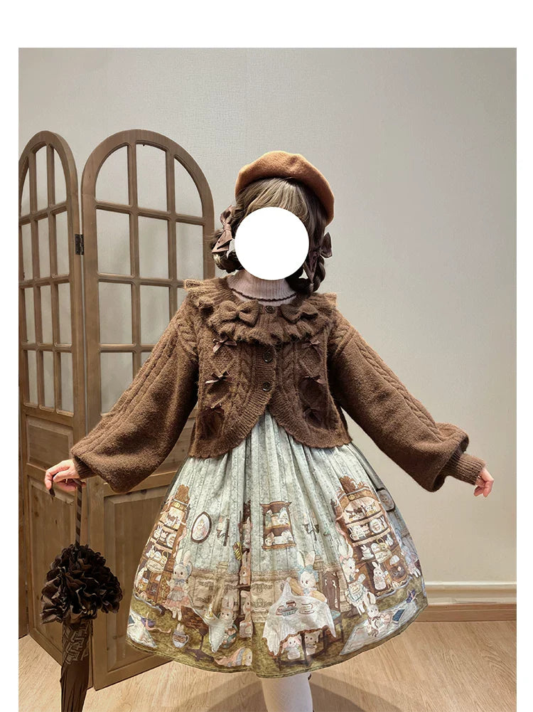 Napoleon Pastry - Sweet Lolita Cardigan, Detachable Bows - image 15