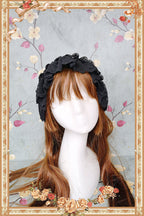 Doll-like Old-School Lolita OP Dress, Patchwork Sleeve and Accessories - image 14