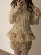 Lily - Kawaii Lolita Blouse Soft Girl Bubble Puff Sleeve - image 7